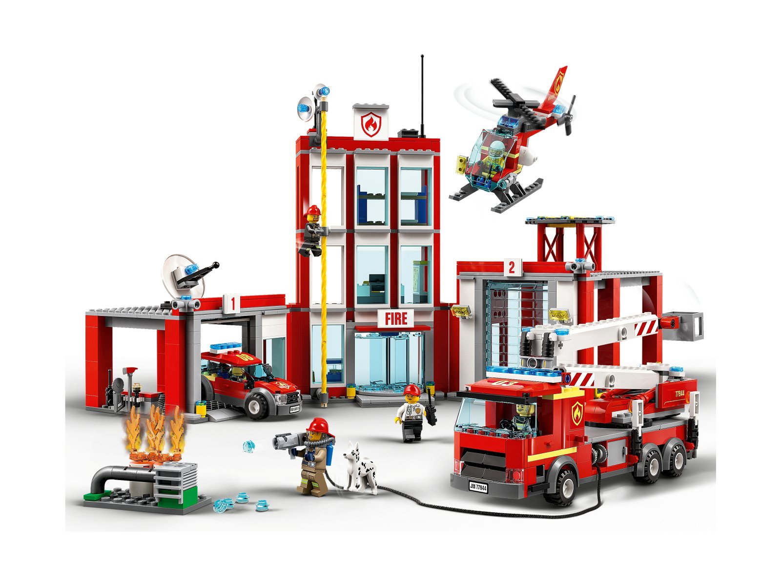 LEGO City Remiza strażacka — kwatera główna 77944
