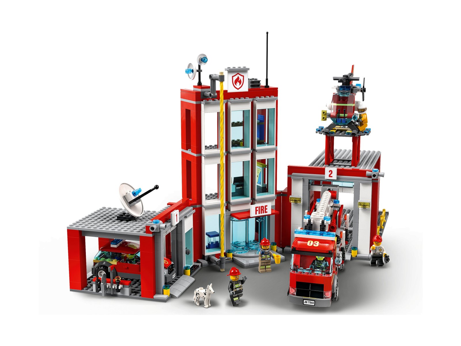 LEGO City 77944 Remiza strażacka — kwatera główna