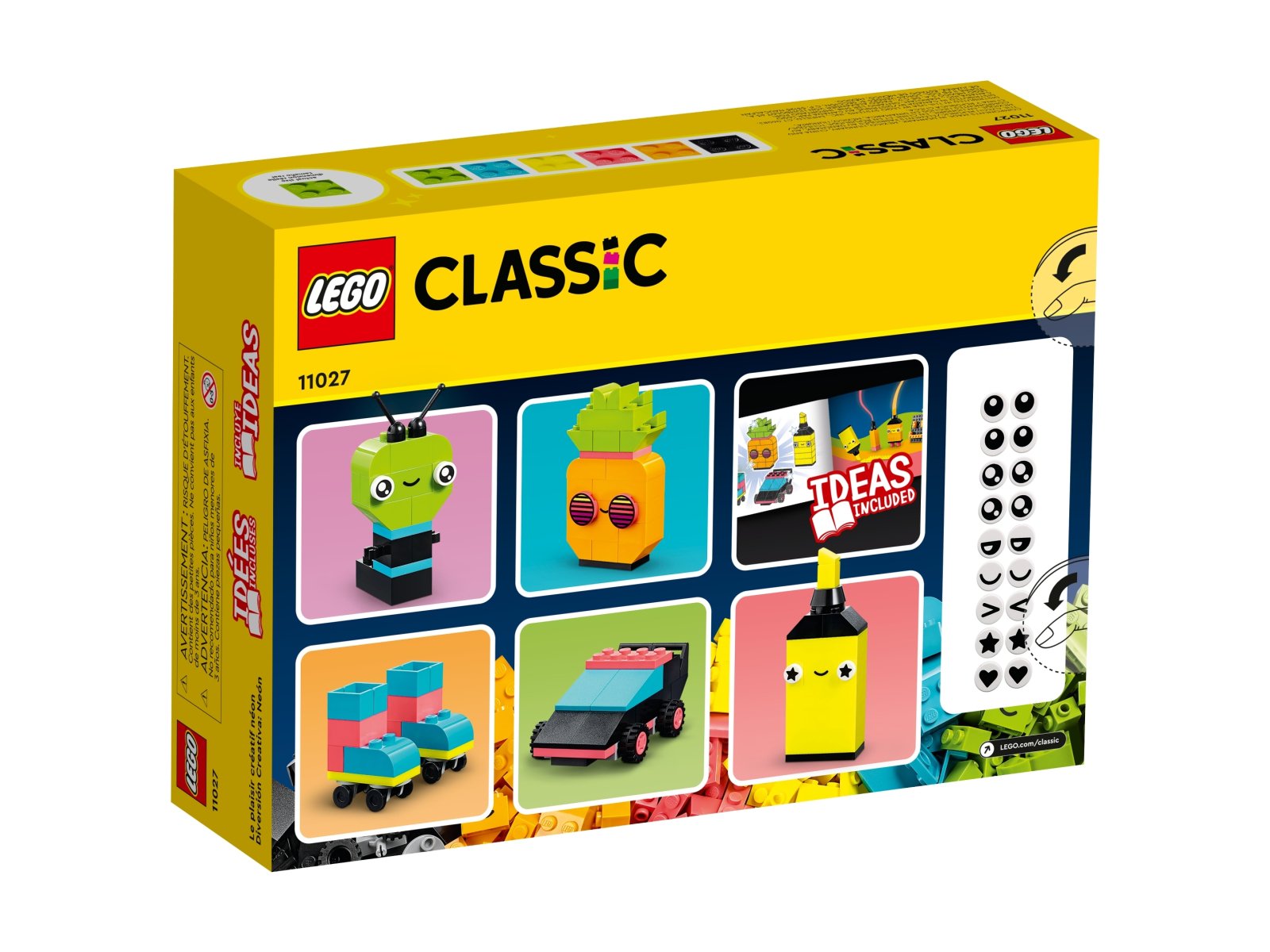 LEGO 11027 Classic Kreatywna zabawa neonowymi kolorami