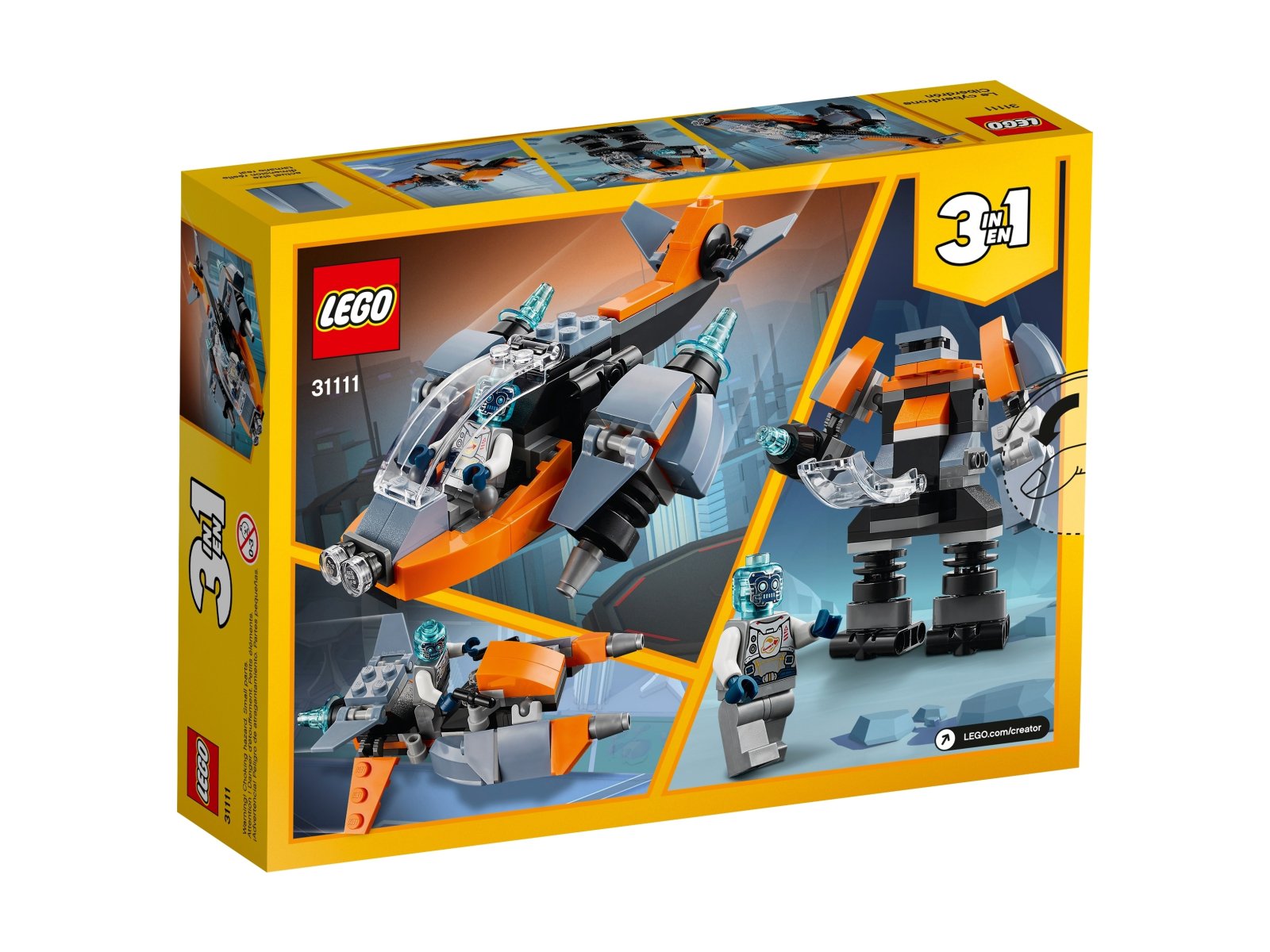 LEGO Creator 3 w 1 Cyberdron 31111