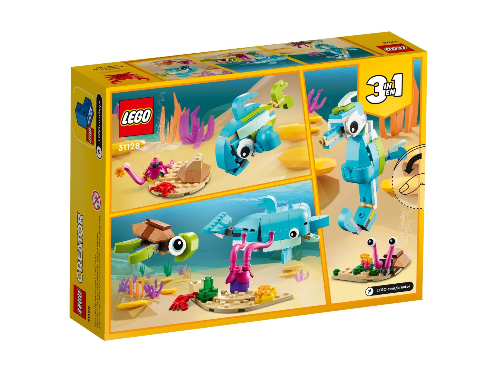 LEGO 31128 Creator 3 w 1 Delfin i żółw