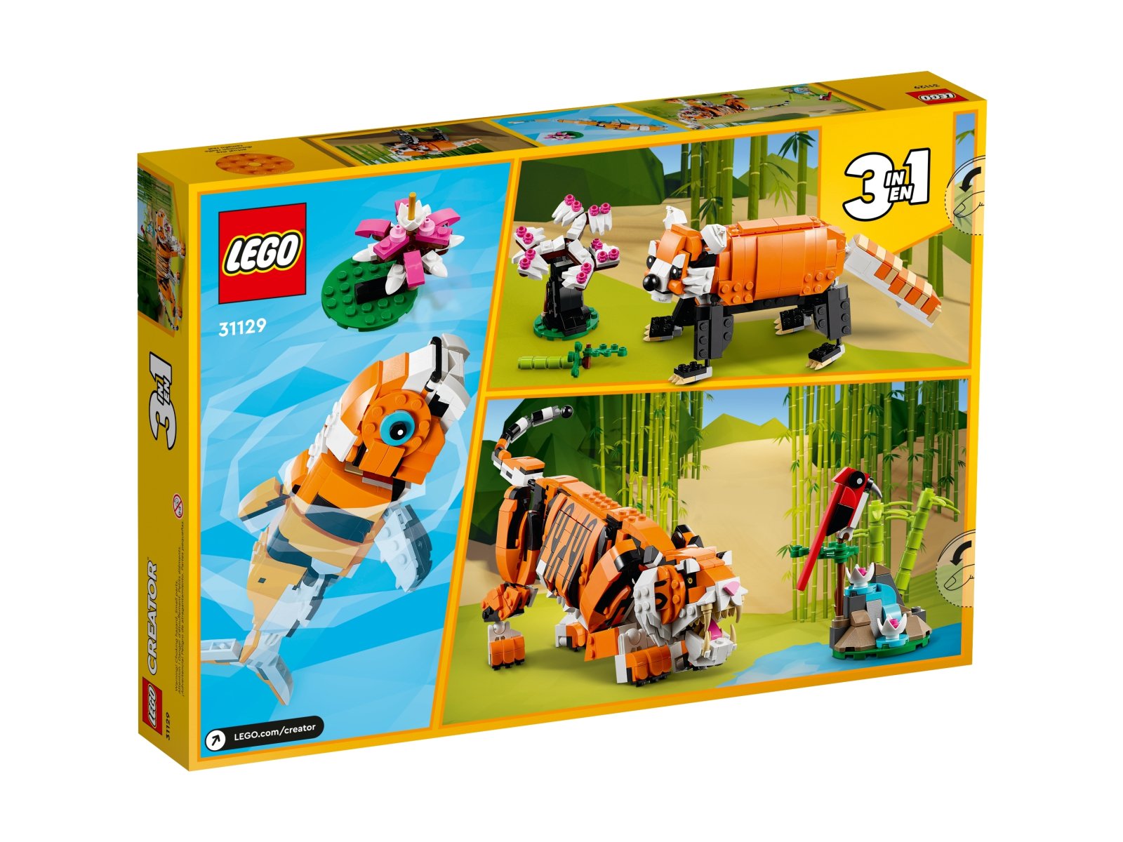 LEGO Creator 3 w 1 31129 Majestatyczny tygrys