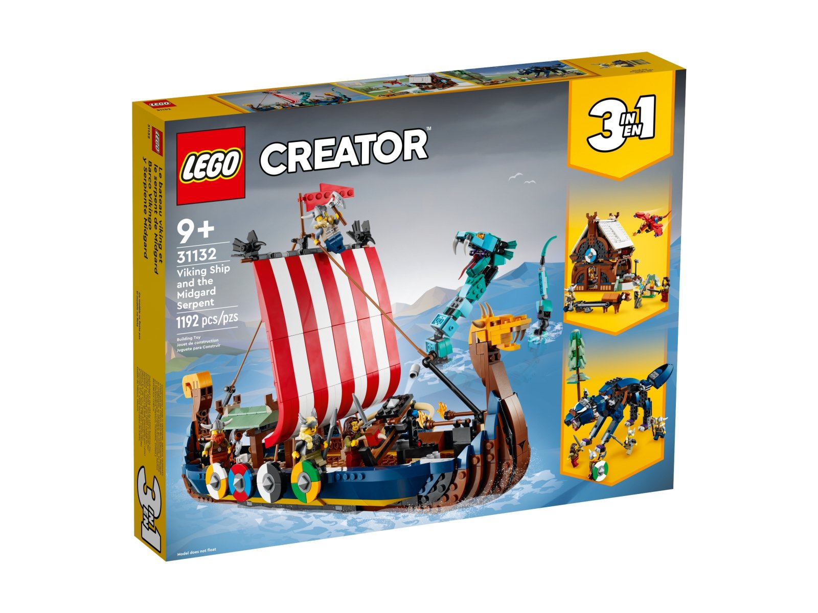 LEGO 31132 Statek wikingów i wąż z Midgardu