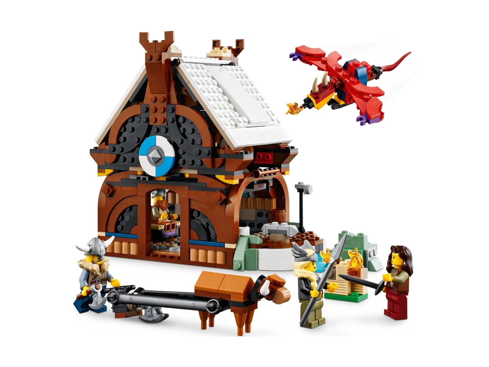 LEGO 31132 Creator 3 w 1 Statek wikingów i wąż z Midgardu