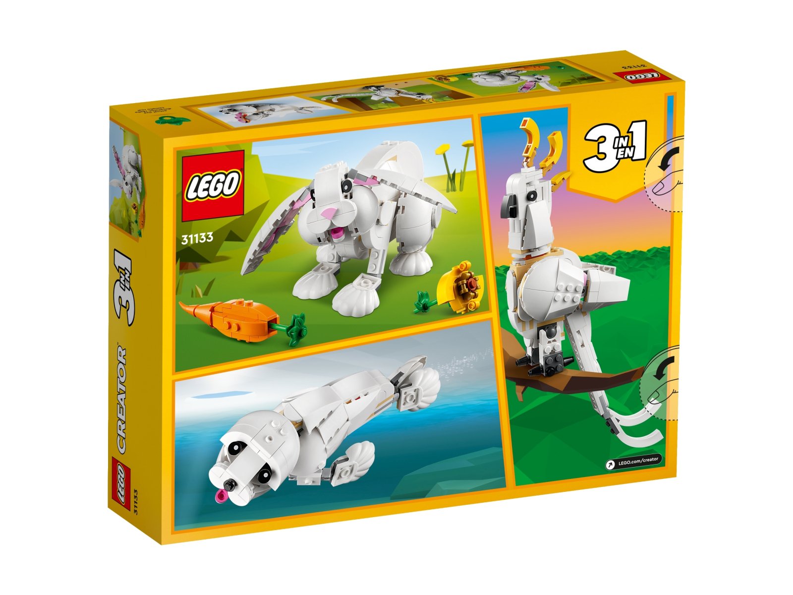 LEGO Creator 3 w 1 Biały królik 31133
