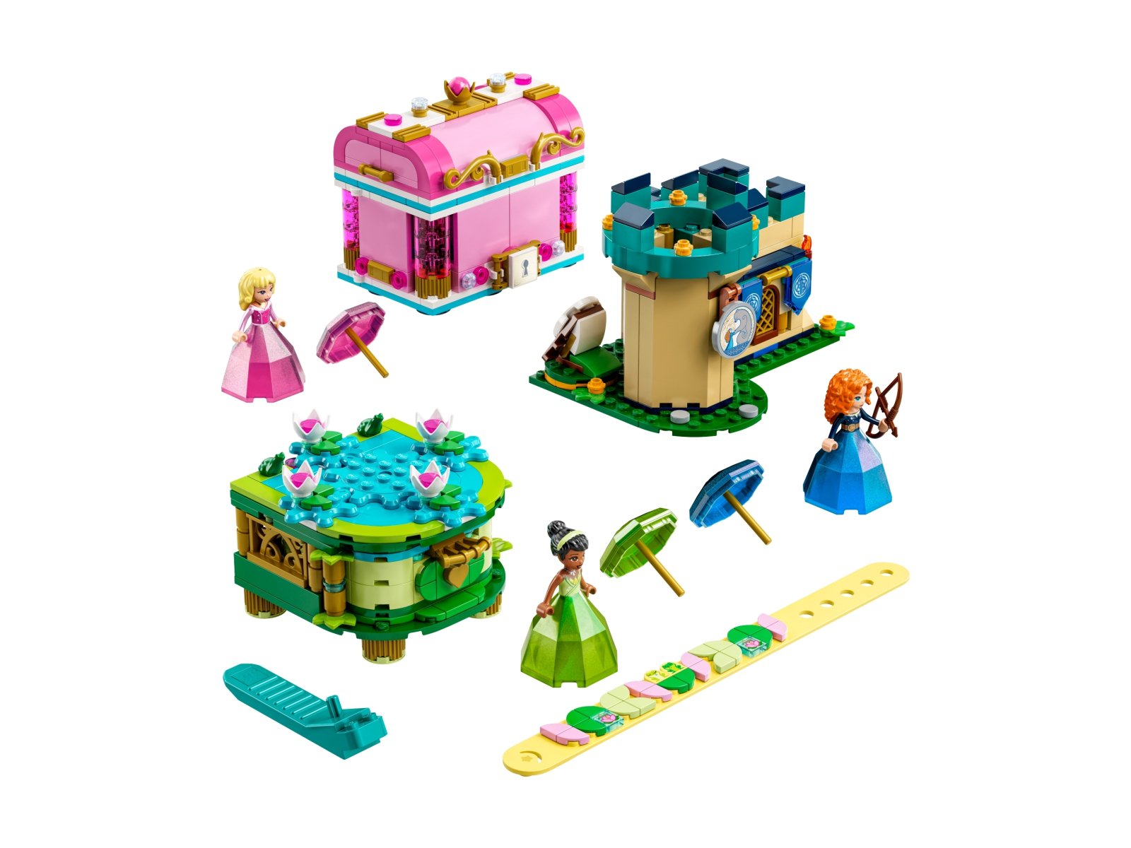 LEGO Disney Zaklęte twory Aurory, Meridy i Tiany 43203