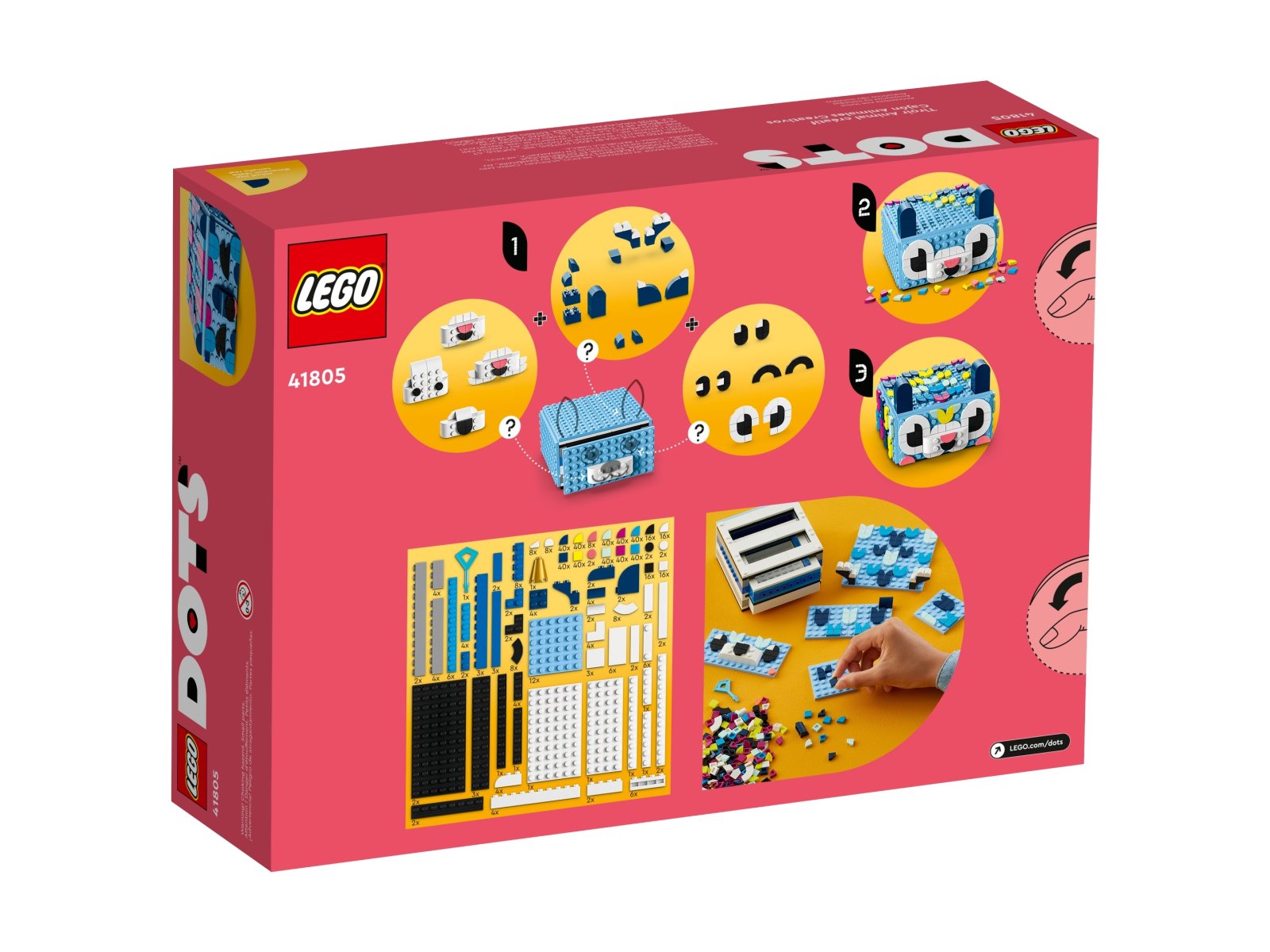 LEGO 41805 Kreatywny zwierzak — szuflada