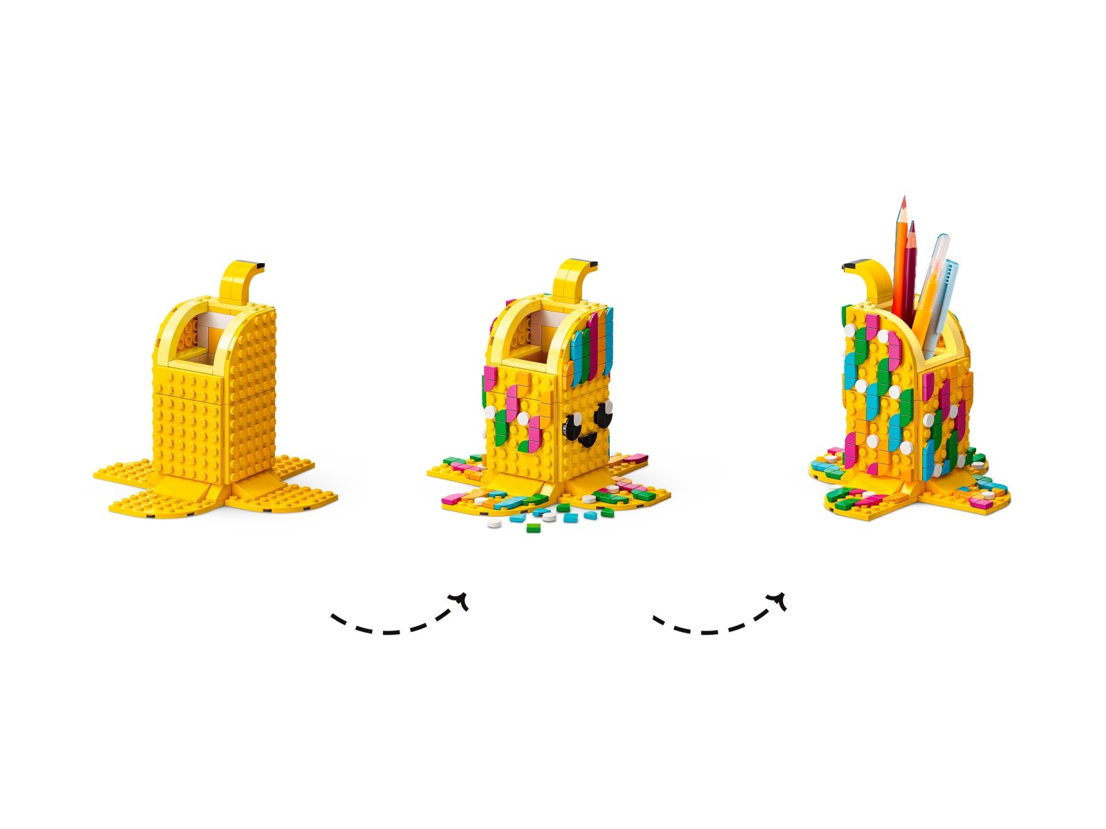 LEGO 41948 DOTS Uroczy banan — pojemnik na długopisy