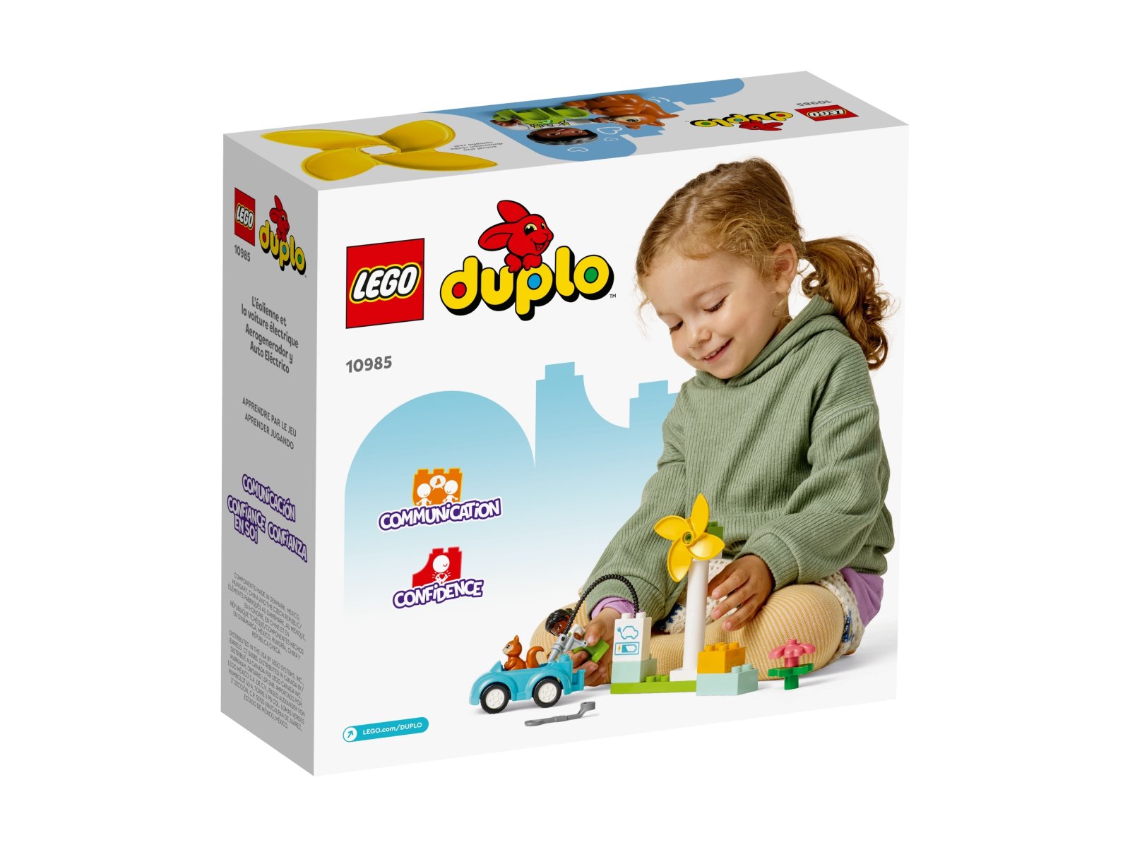 LEGO Duplo Turbina wiatrowa i samochód elektryczny 10985
