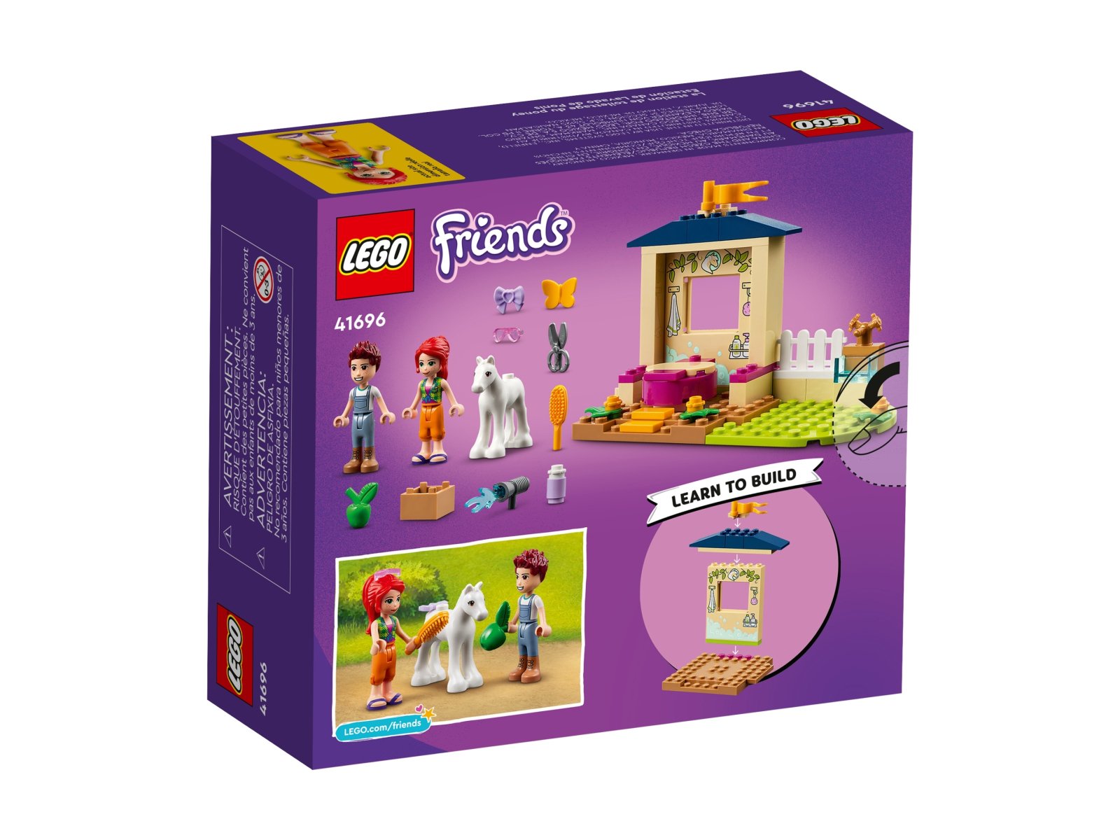LEGO 41696 Friends Kąpiel dla kucyków w stajni