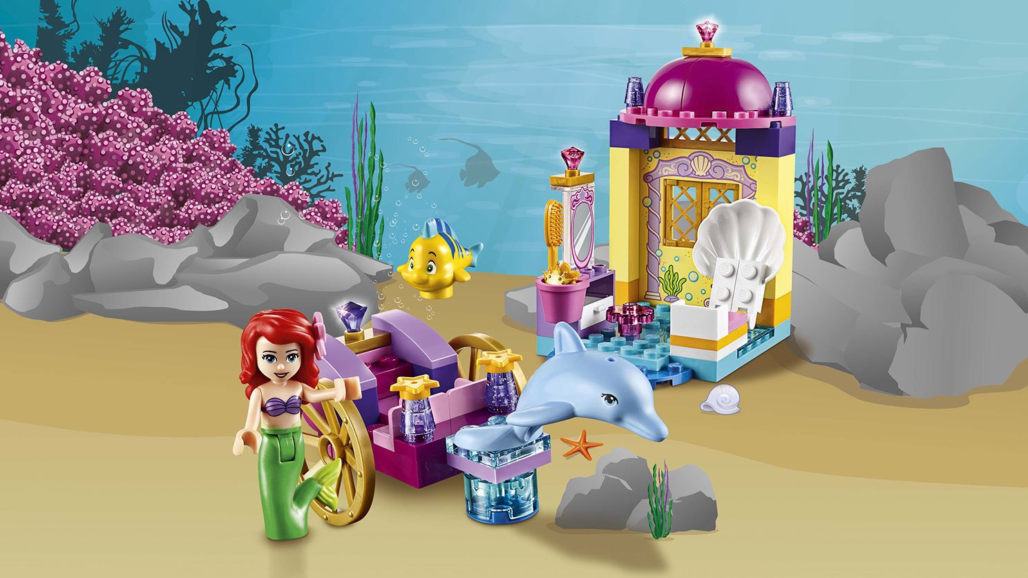 LEGO Juniors Disney Princess - kareta Arielki z delfinami 10723