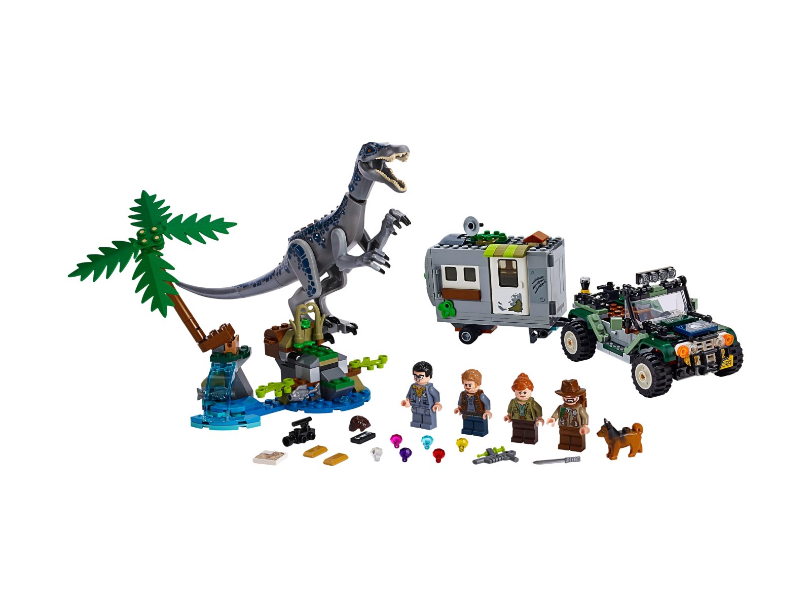 LEGO 75935 Starcie z barionyksem: poszukiwanie skarbów
