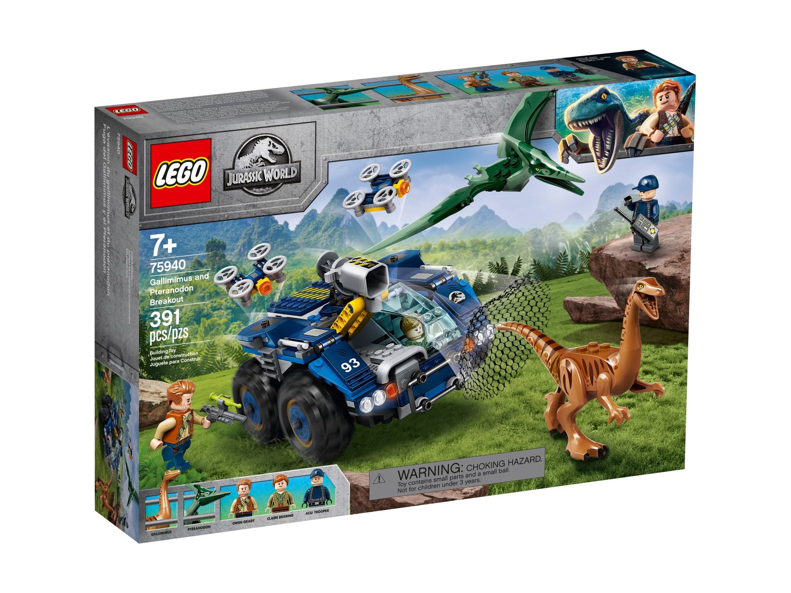 LEGO Jurassic World Gallimim i pteranodon: ucieczka 75940