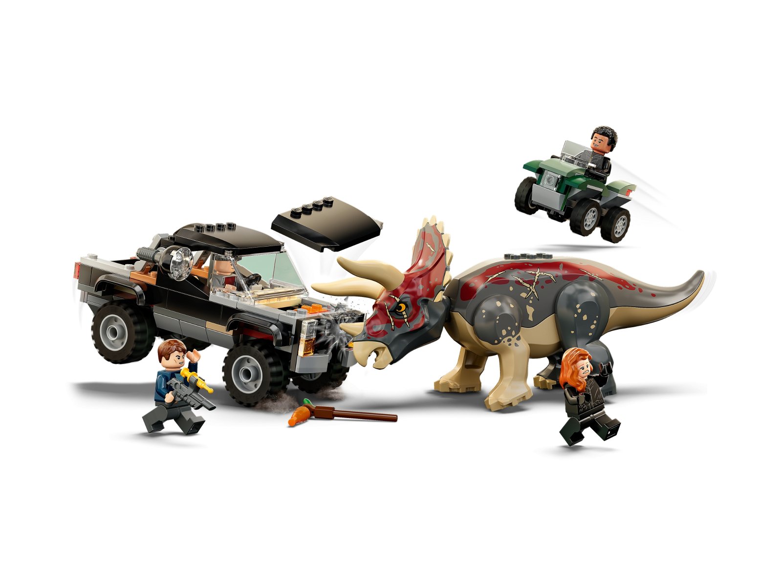 LEGO Jurassic World Triceratops i zasadzka z pick-upem 76950