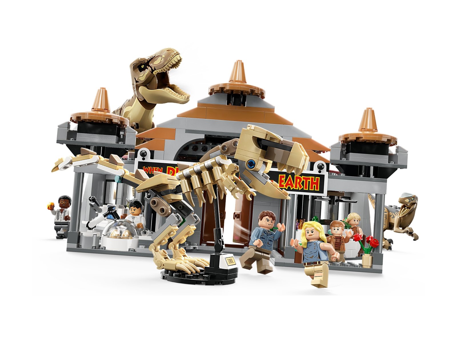 LEGO 76961 Jurassic World Centrum dla odwiedzających: atak tyranozaura i raptora