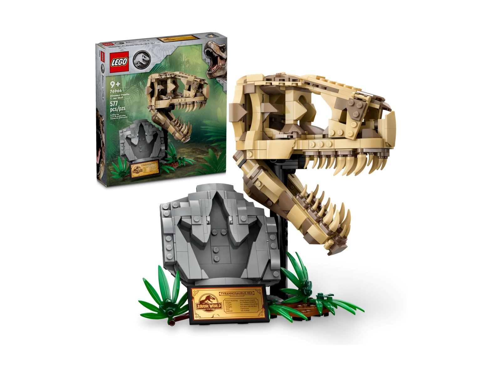 LEGO 76964 Jurassic World Szkielety dinozaurów — czaszka tyranozaura