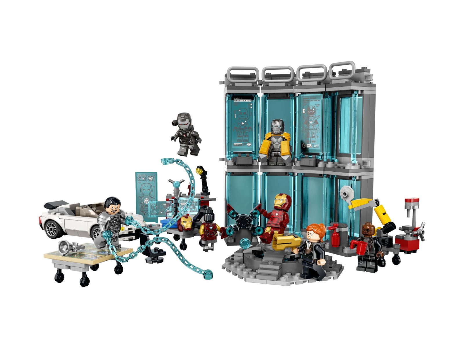 LEGO 76216 Marvel Zbrojownia Iron Mana