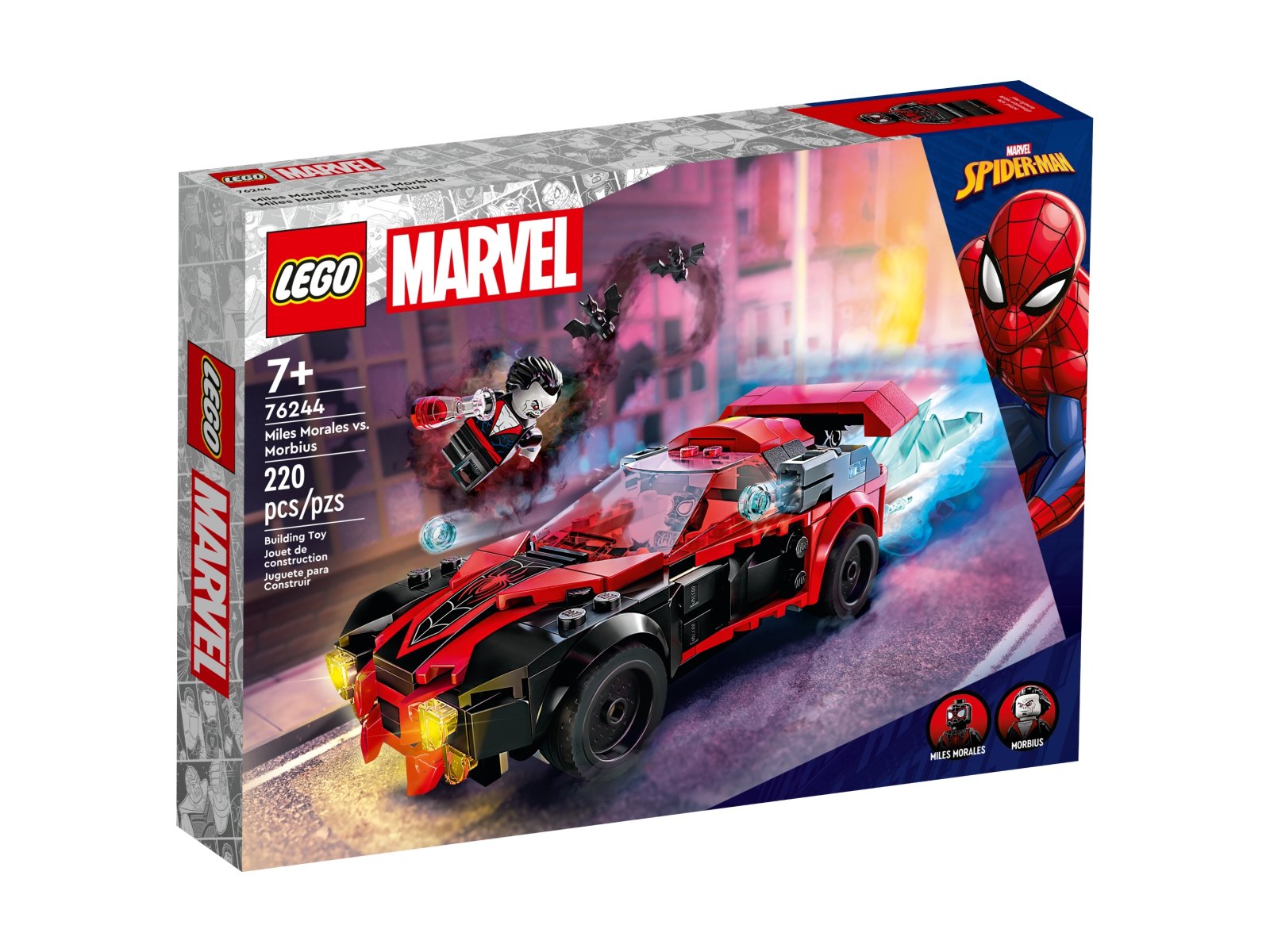 LEGO Marvel Miles Morales kontra Morbius 76244