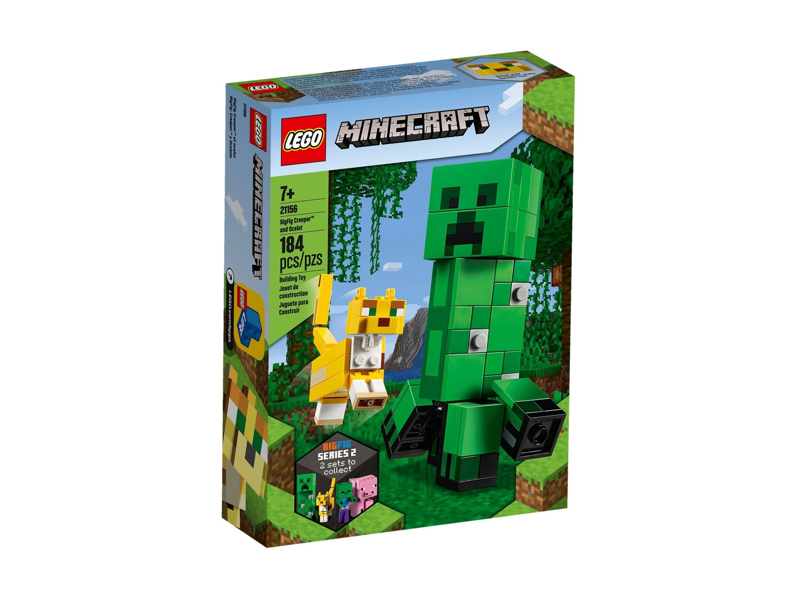 LEGO Minecraft BigFig Creeper™ i Ocelot 21156