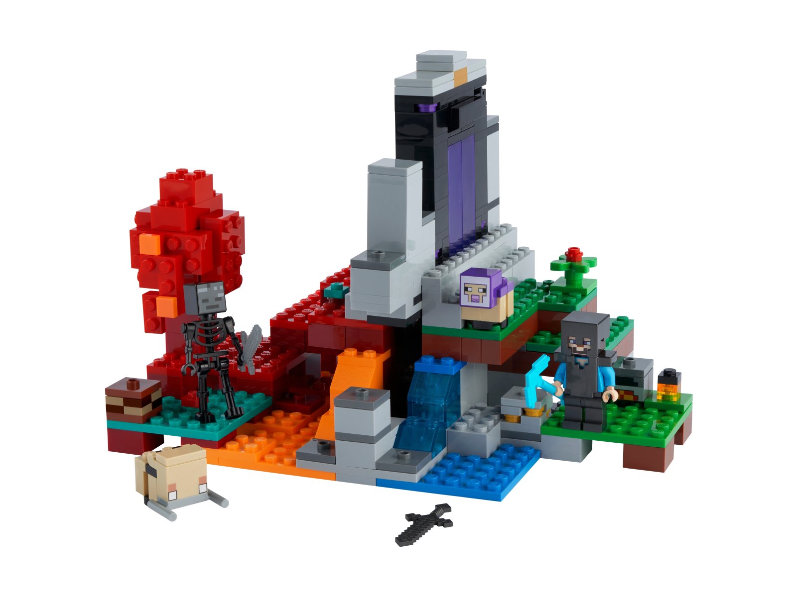 LEGO Minecraft Zniszczony portal 21172