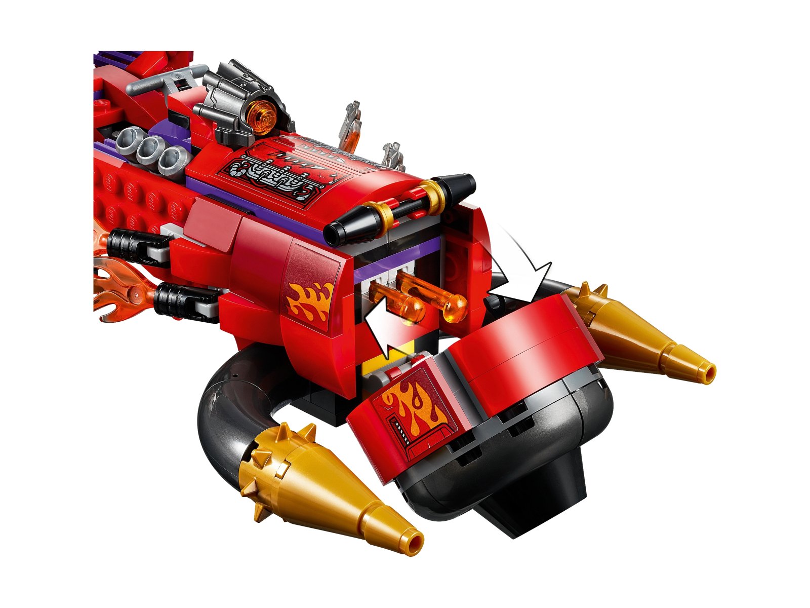 LEGO Monkie Kid 80019 Piekielny odrzutowiec Red Sona