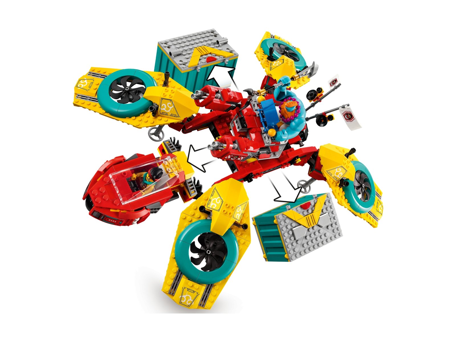 LEGO 80023 Monkie Kid Dronkopter ekipy Monkie Kida