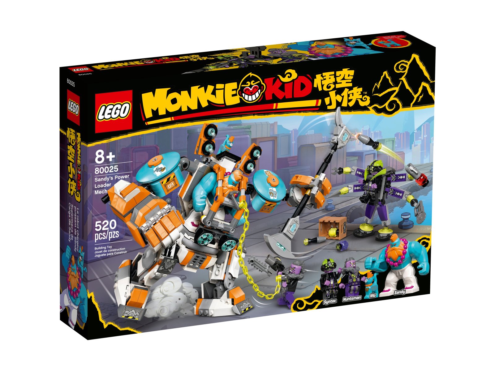 LEGO Monkie Kid Mocarny mech Sandy’ego 80025