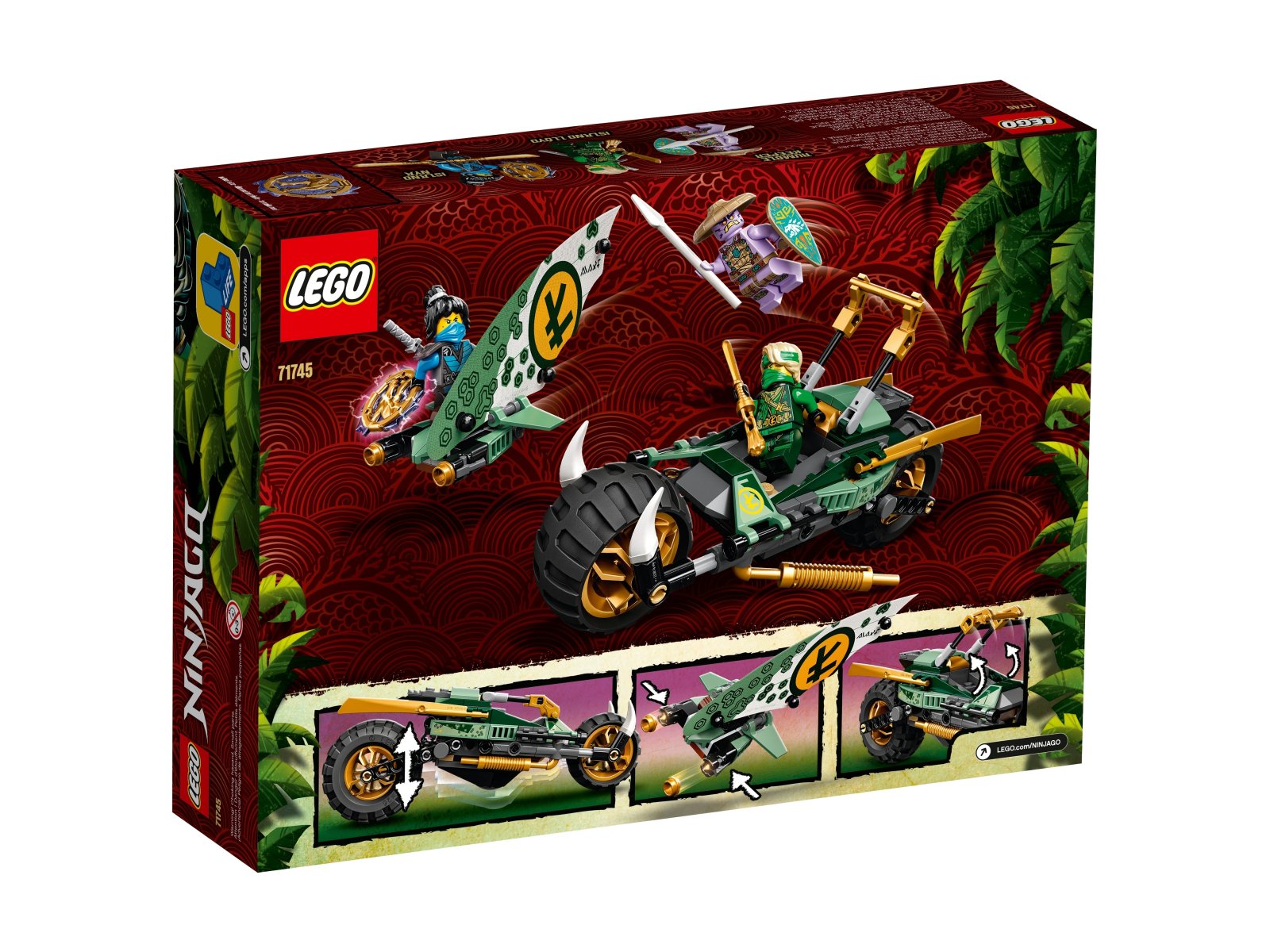 LEGO Ninjago 71745 Dżunglowy chopper Lloyda