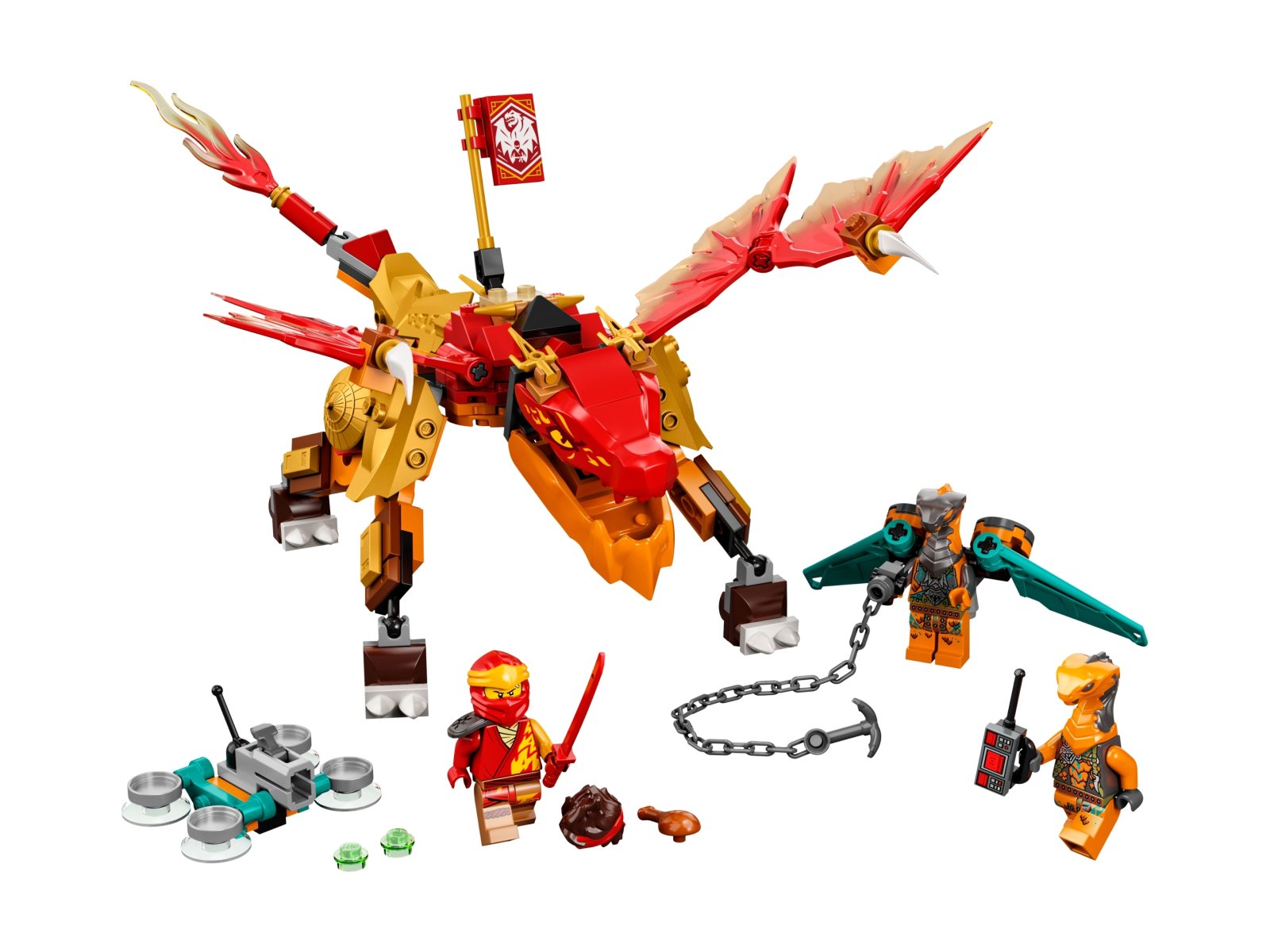 LEGO 71762 Smok ognia Kaia EVO