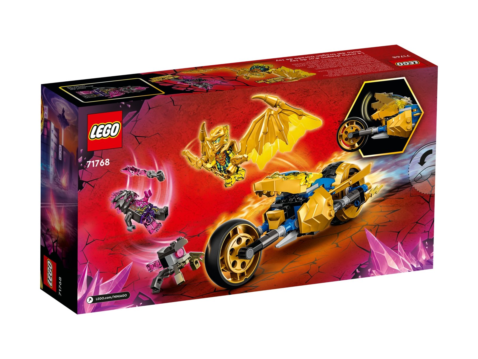 LEGO 71768 Ninjago Złoty smoczy motocykl Jaya