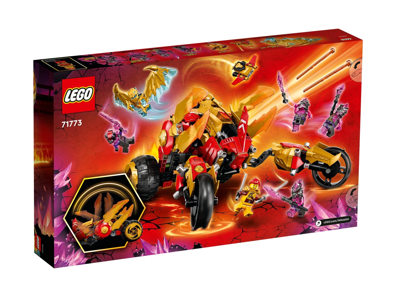 LEGO Ninjago Złoty smoczy ścigacz Kaia 71773