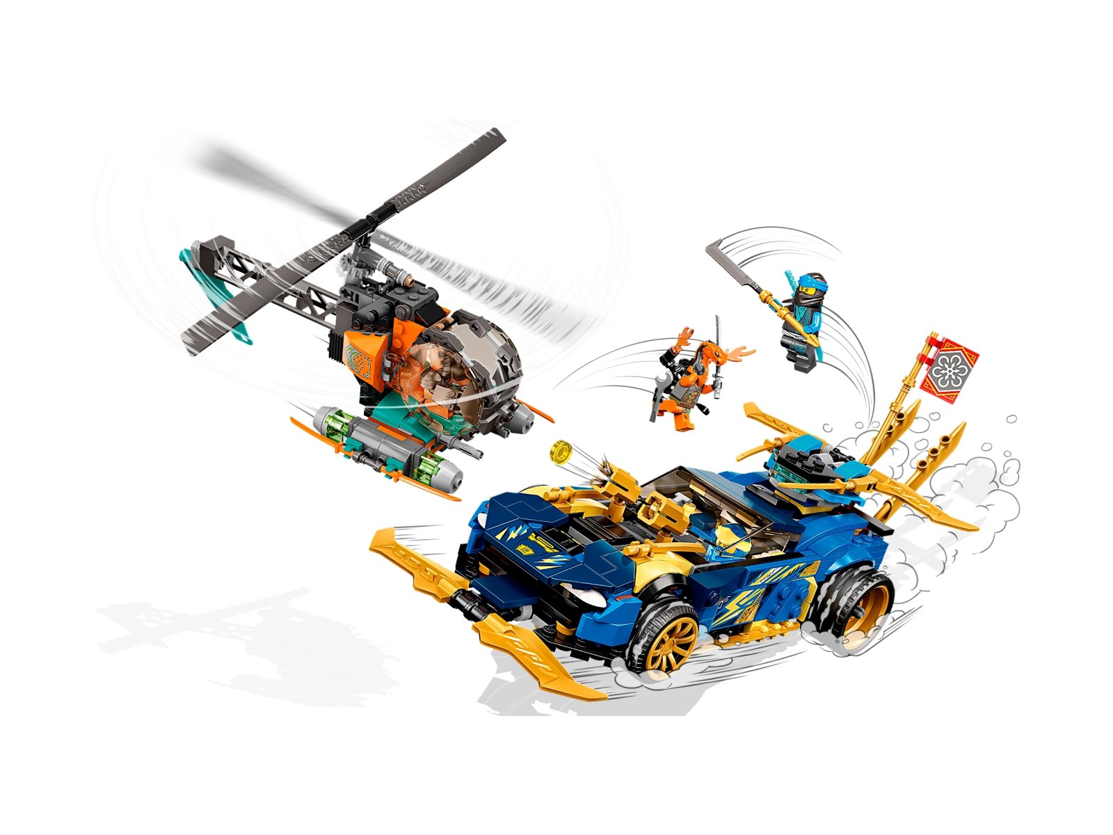 LEGO 71776 Ninjago Wyścigówka EVO Jaya i Nyi