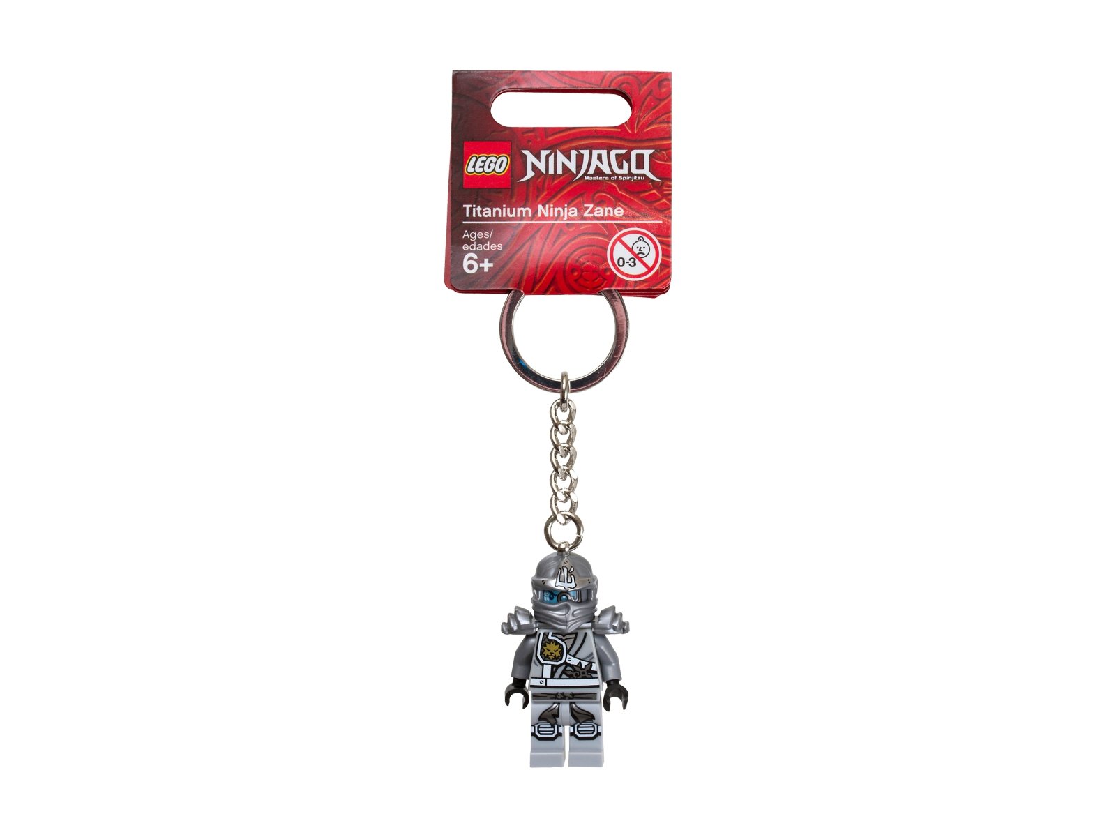 LEGO 851352 Ninjago Brelok do kluczy z Tytanowym Zane'em