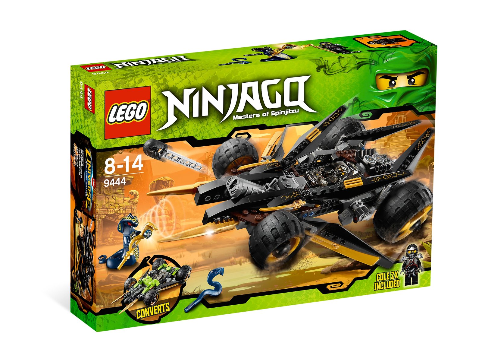 LEGO 9444 Ninjago Szturmowiec gąsienicowy Cole'a