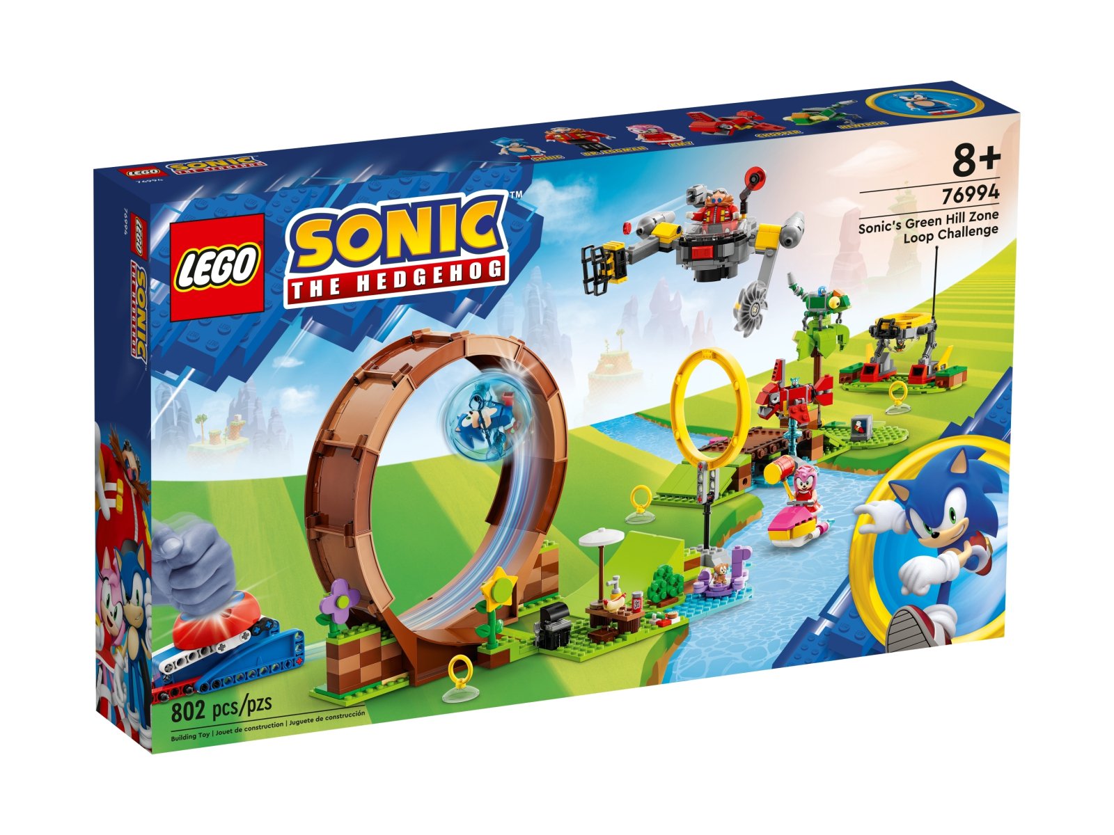 LEGO 76994 Sonic the Hedgehog Sonic — wyzwanie z pętlą w Green Hill