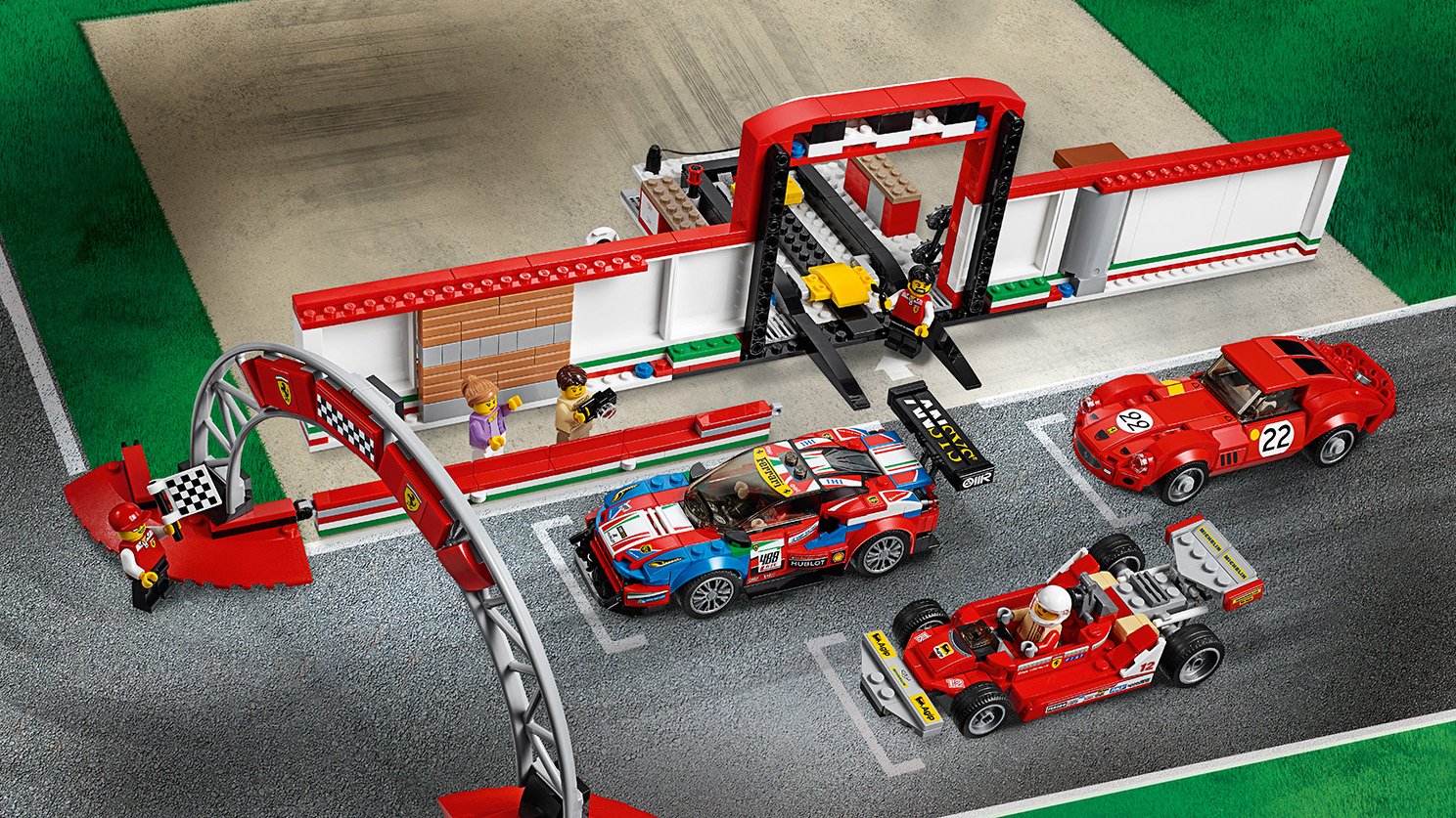 LEGO 75889 Speed Champions Rewelacyjny warsztat Ferrari