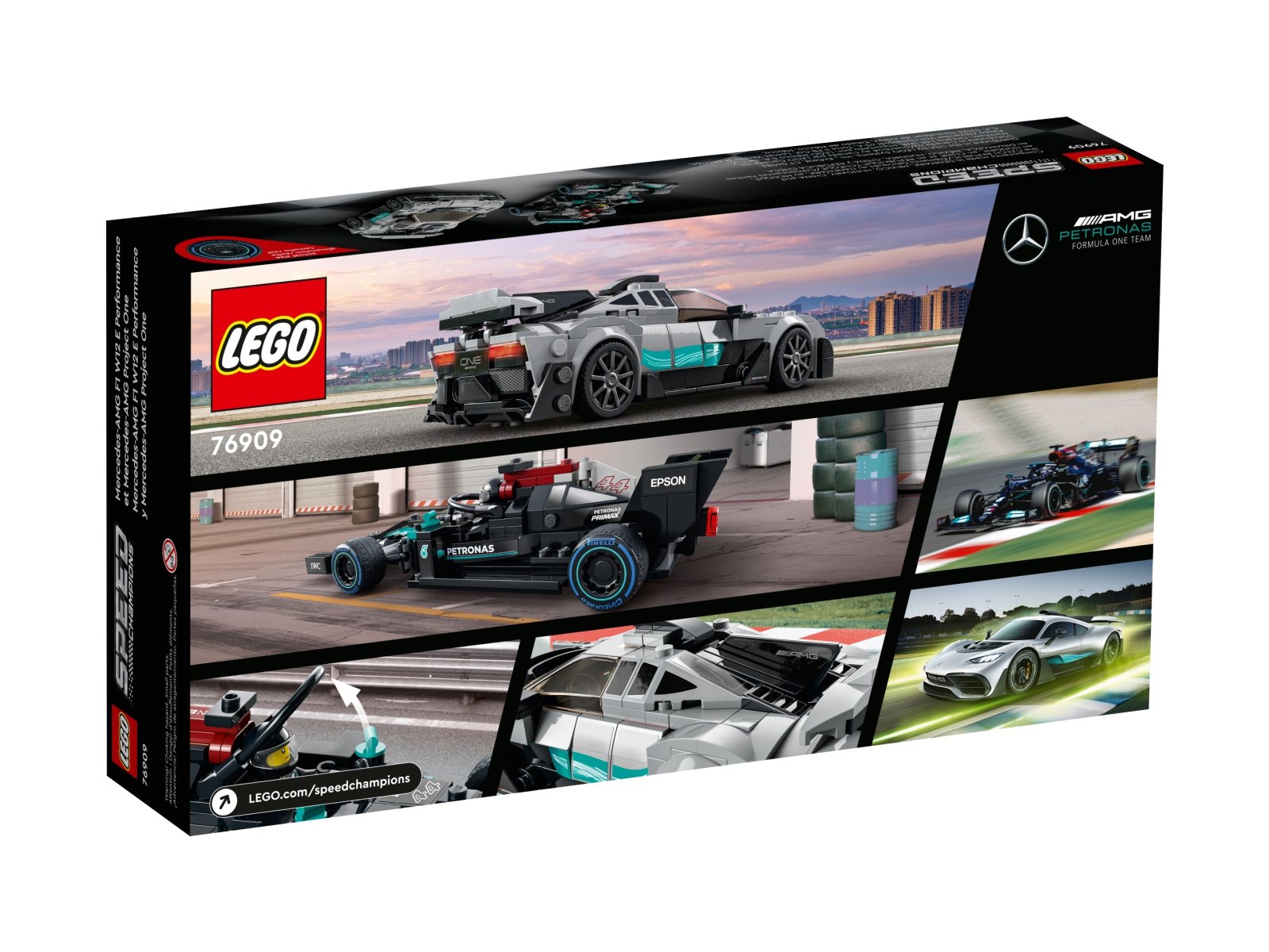 LEGO 76909 Mercedes-AMG F1 W12 E Performance i Mercedes-AMG ONE