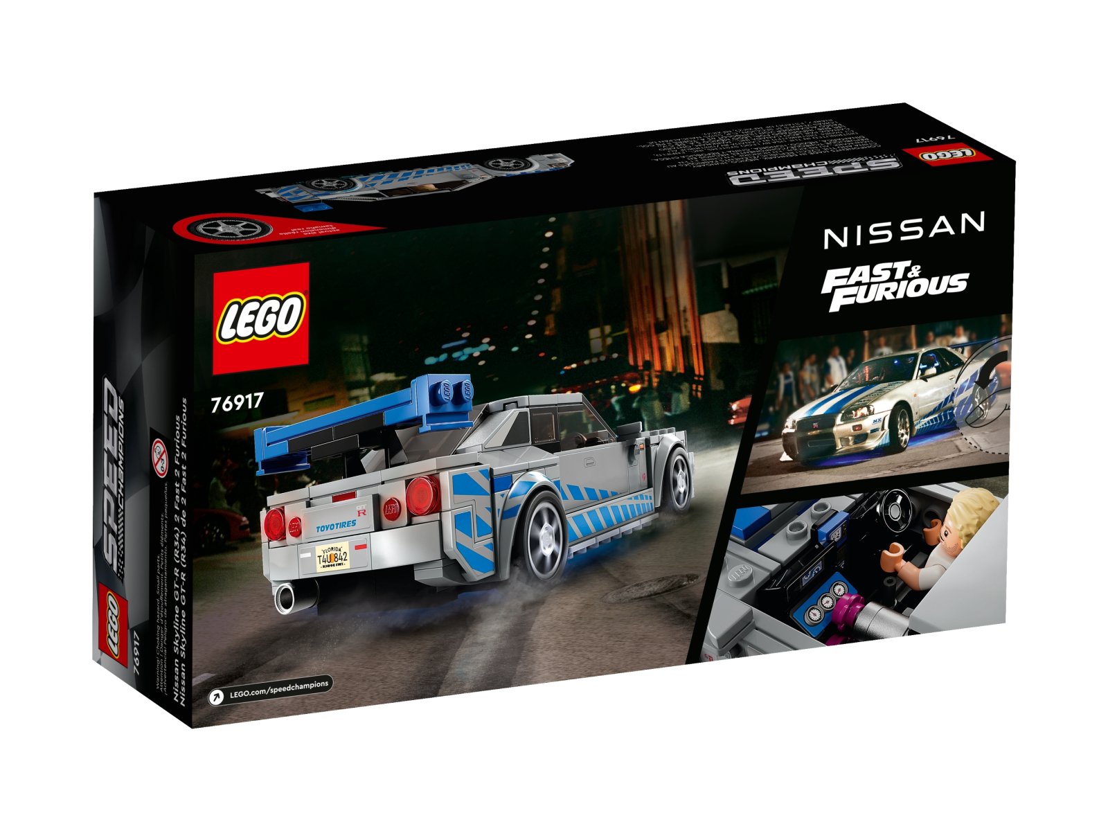 LEGO Speed Champions 76917 Nissan Skyline GT-R (R34) z filmu „Za szybcy, za wściekli”