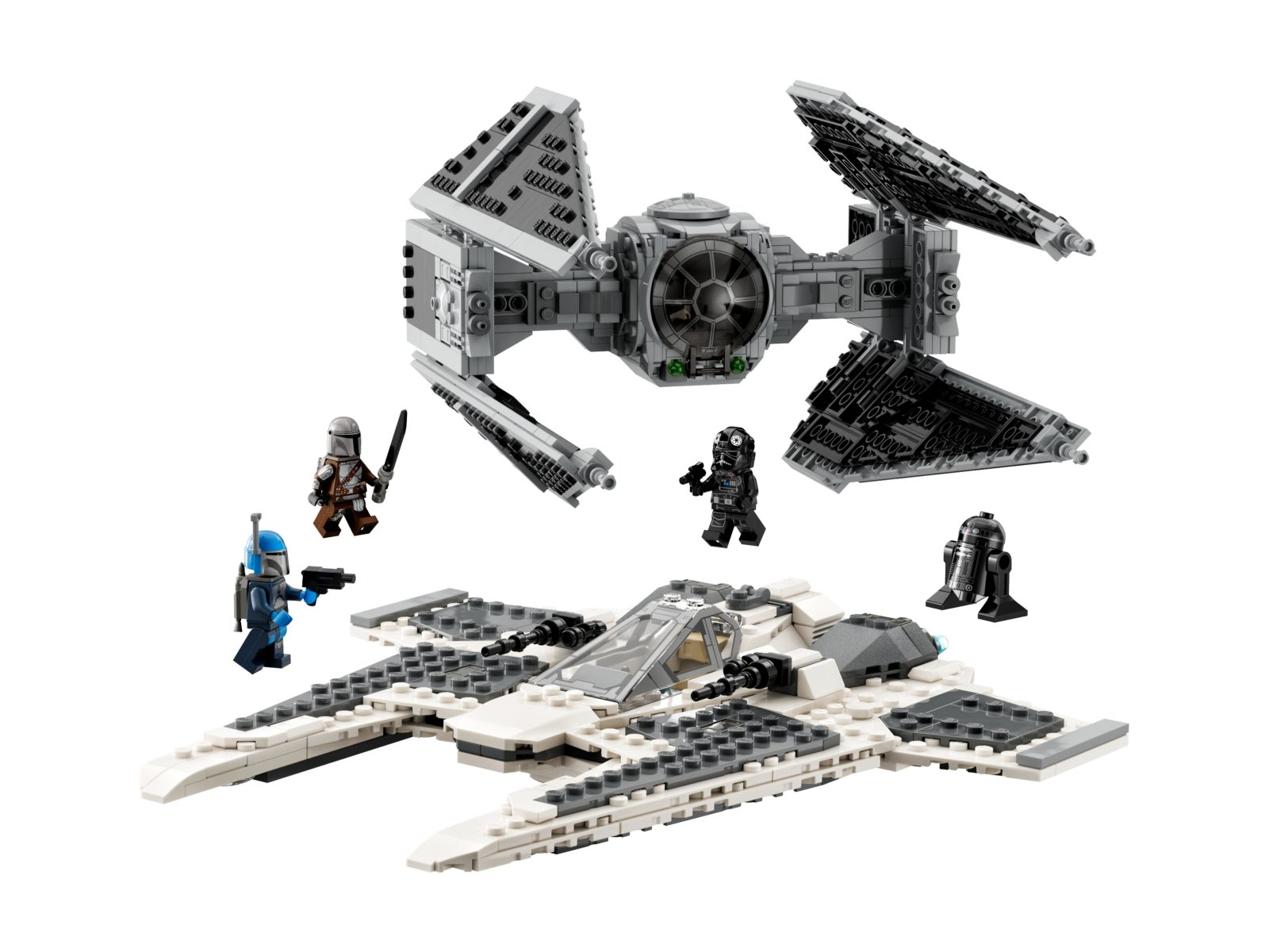 LEGO Star Wars Mandaloriański myśliwiec Fang Fighter kontra TIE Interceptor™ 75348