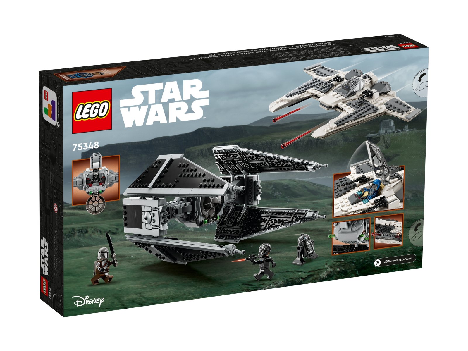 LEGO Star Wars Mandaloriański myśliwiec Fang Fighter kontra TIE Interceptor™ 75348