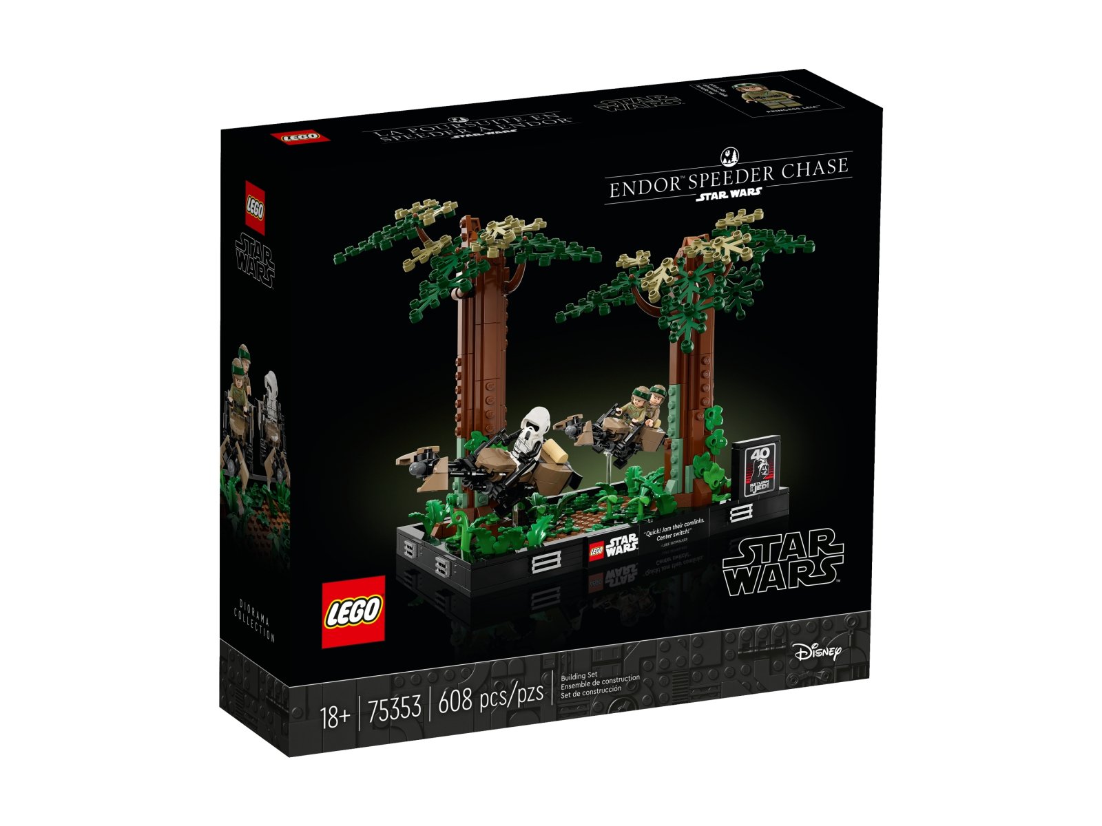 LEGO Star Wars 75353 Diorama: Pościg na ścigaczu przez Endor™
