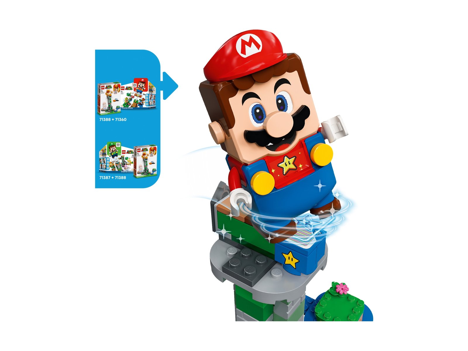 LEGO 71388 Super Mario Boss Sumo Bro i przewracana wieża — zestaw dodatkowy