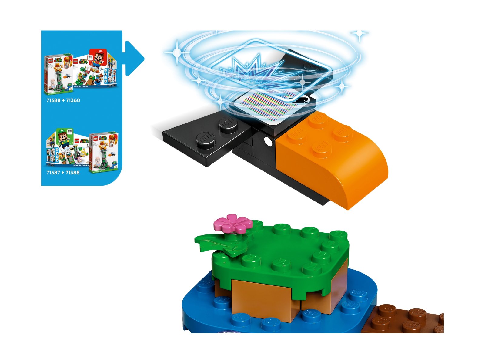 LEGO 71388 Boss Sumo Bro i przewracana wieża — zestaw dodatkowy