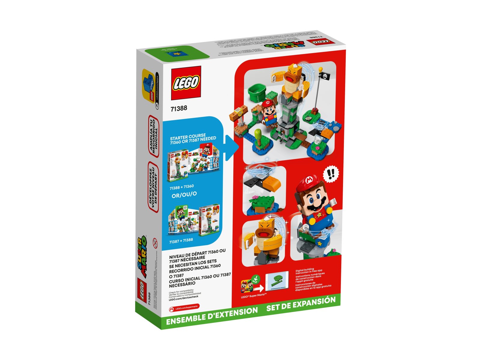 LEGO Super Mario 71388 Boss Sumo Bro i przewracana wieża — zestaw dodatkowy