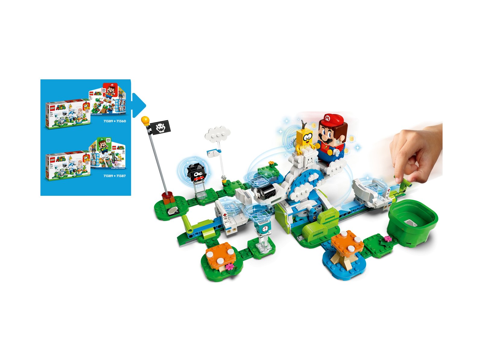 LEGO 71389 Super Mario Podniebny świat Lakitu — zestaw dodatkowy