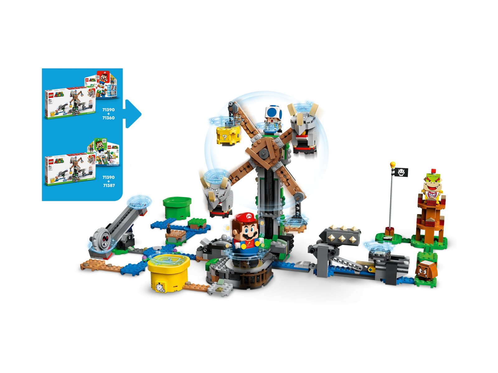 LEGO Super Mario Walka z Reznorami — zestaw dodatkowy 71390