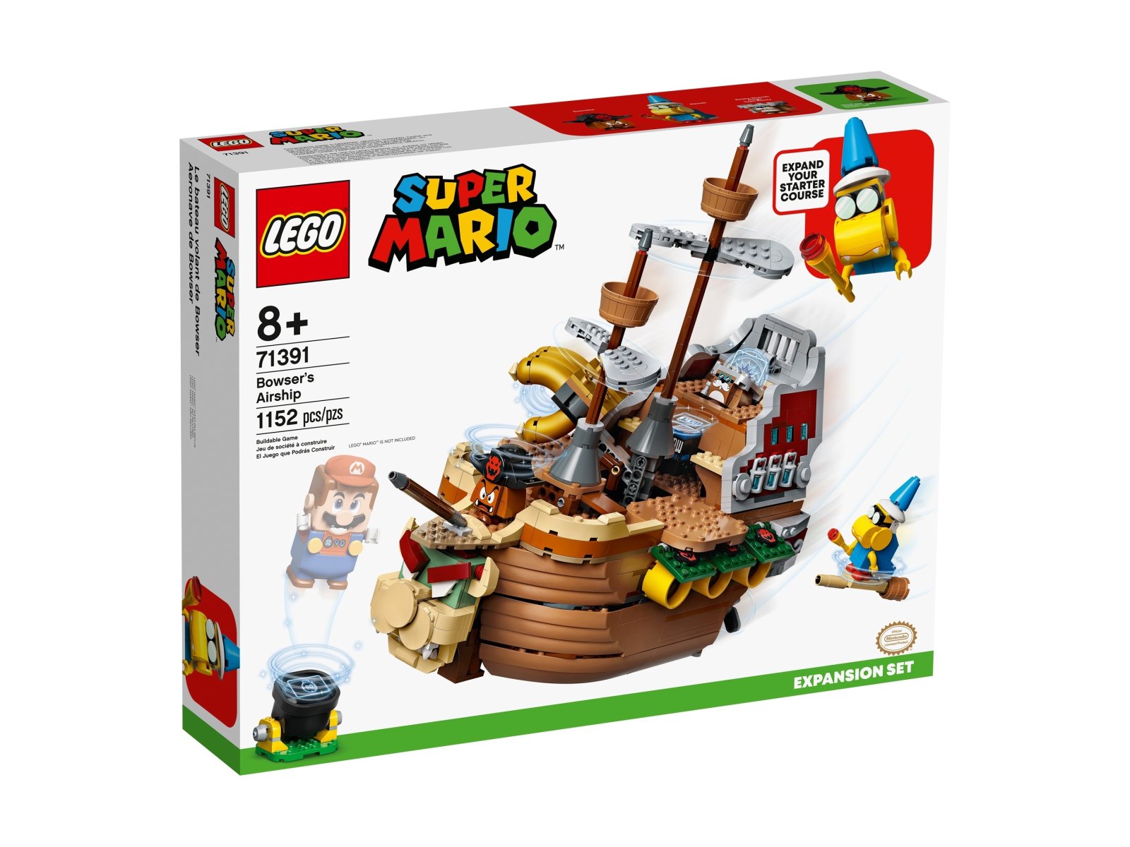 LEGO Super Mario 71391 Sterowiec Bowsera — zestaw dodatkowy