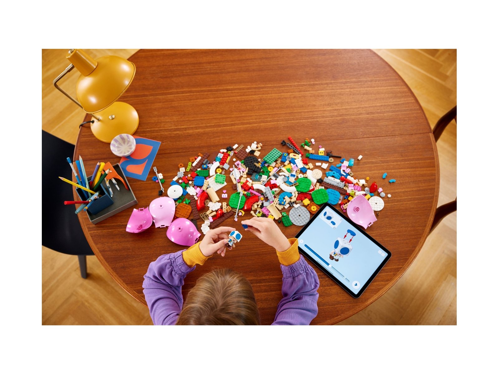 LEGO 71419 Peach – lot balonem i ogródek – zestaw rozszerzający