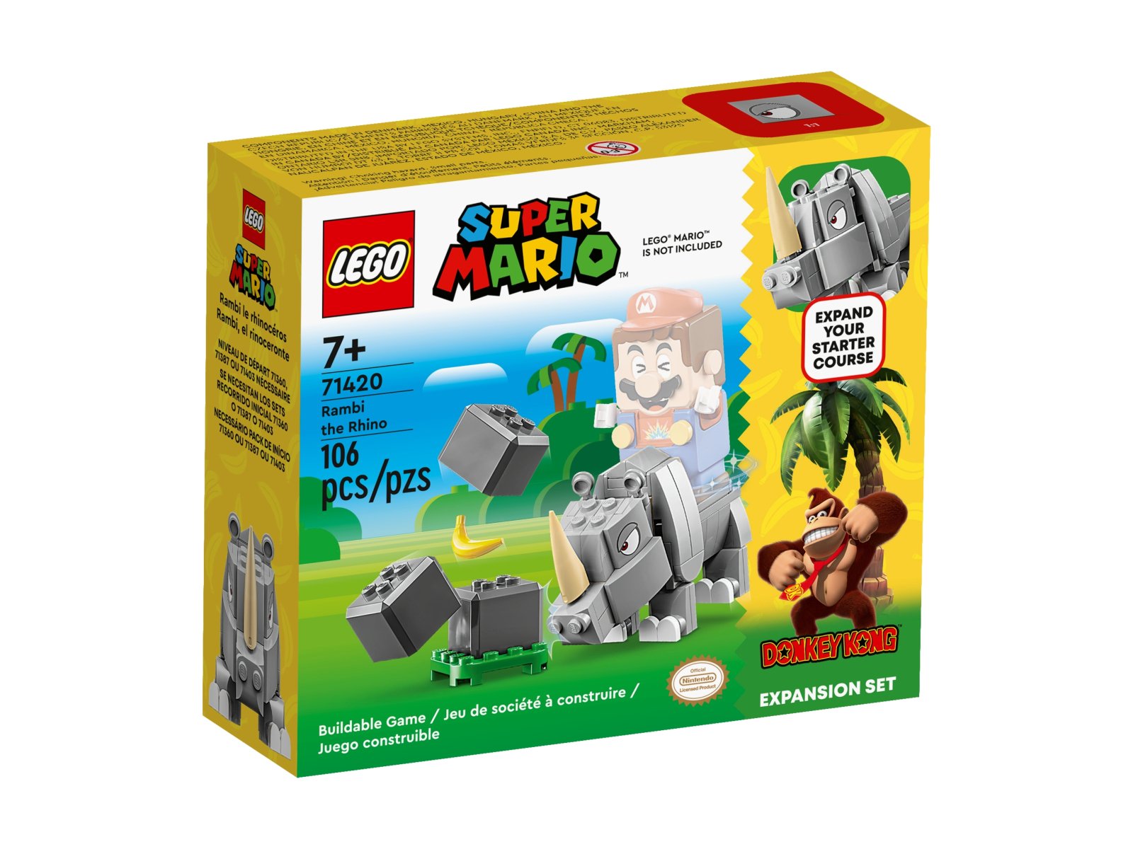 LEGO Super Mario 71420 Nosorożec Rambi — zestaw rozszerzający