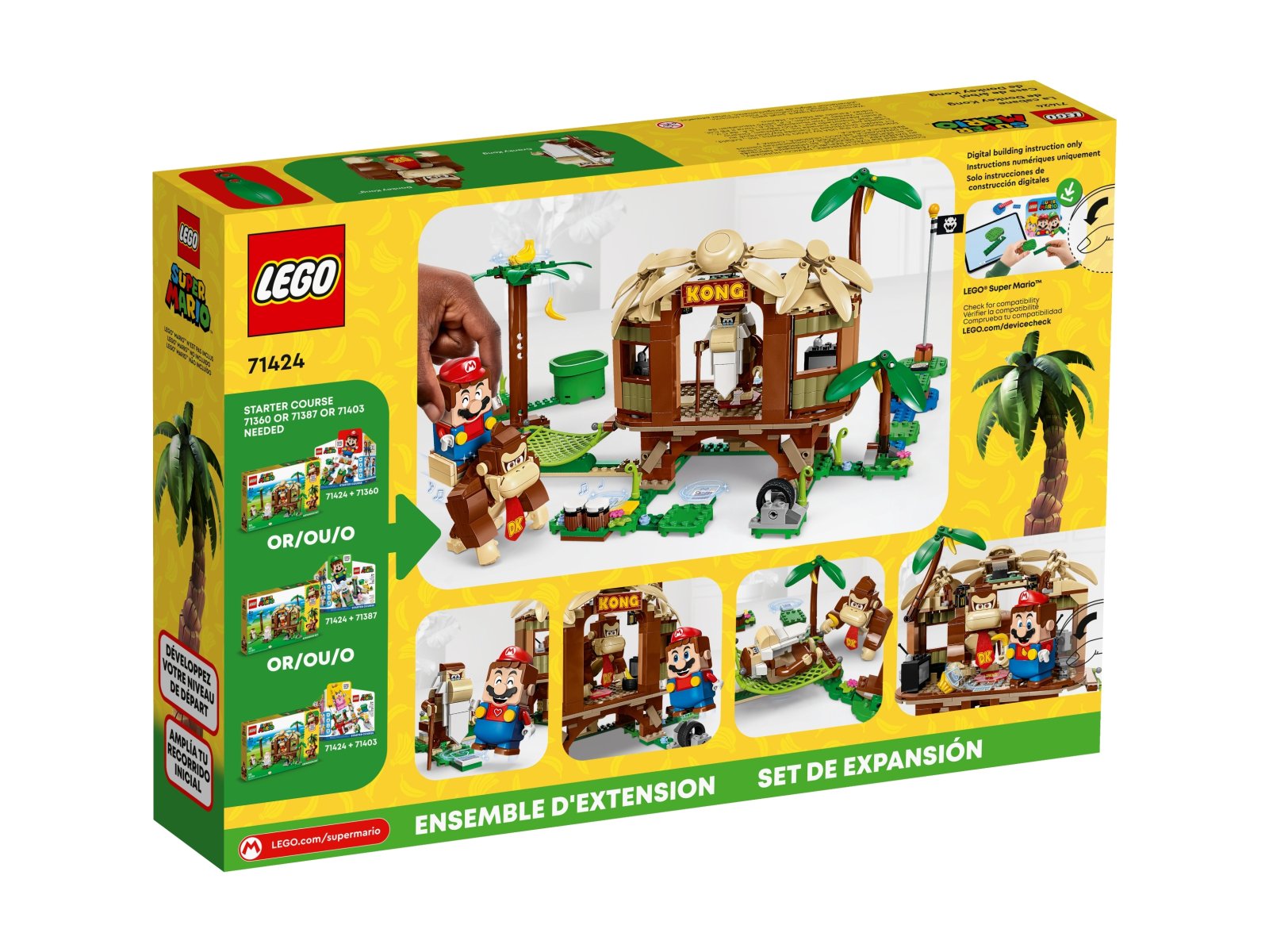 LEGO Super Mario Domek na drzewie Donkey Konga — zestaw rozszerzający 71424